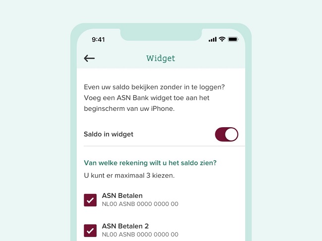 Afbeelding van een smartphone met daarop de ASN-app