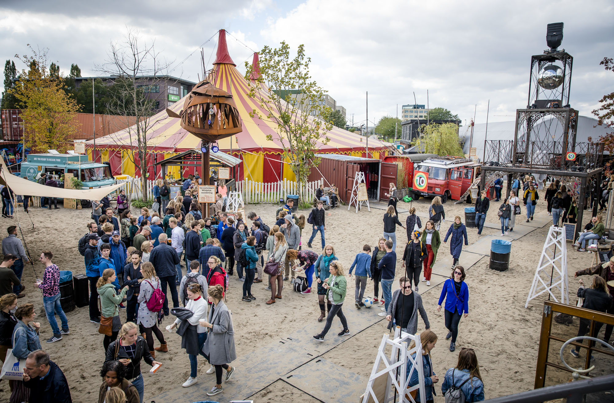 het festivalterrein van ACT