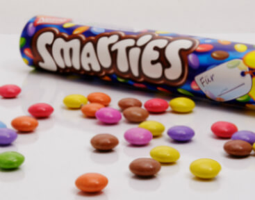 bus smarties en verschillende losse smarties