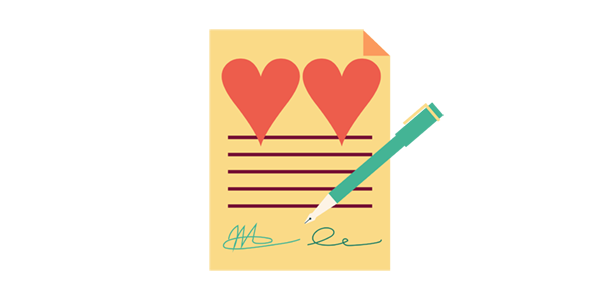 Etalage - samenwonen - Samenlevingscontract
