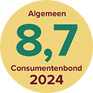 ASN Bank heeft een algemene score van 8,7 gekregen van de Consumentenbond in 2024