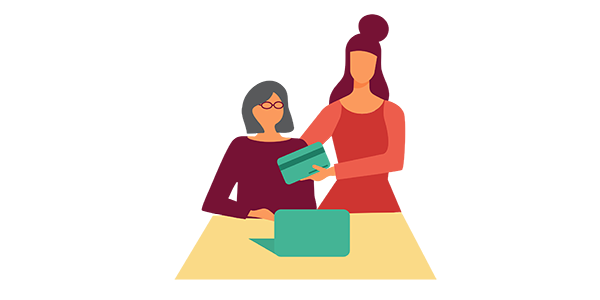 Etalage - Thema Ouder worden - Hulp bij bankieren