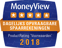 5 sterren van MoneyView voor de voorwaarden van ASN Ideaalsparen in 2018