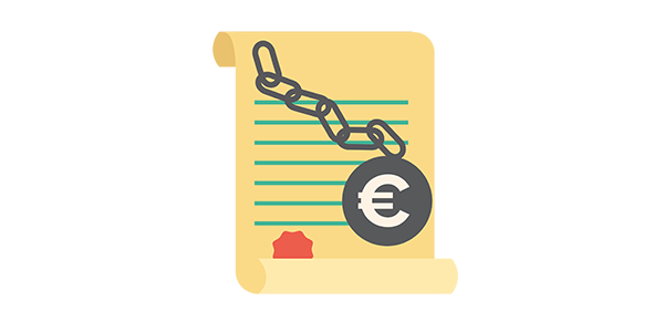 Etalage - Thema Overlijden - Schulden